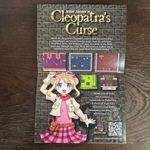 Cleopatra's Curse Jessie Jaeger Bold Game Studio Retro Game Promo Flyer Poster